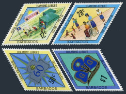 Barbados 479-482,MNH.Michel 448-451. Girl Guides Of Barbados-60,1978.Camp,Badge. - Barbados (1966-...)