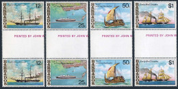 Barbados 487-490 Gutter,MNH.Michel 456-459. Postal Ships,1979.Mail Steamer,Ra II - Barbades (1966-...)