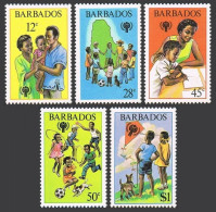 Barbados 519-523, MNH. Michel 489-493. Year Of Child IYC-1979. Dogs, Map. - Barbades (1966-...)