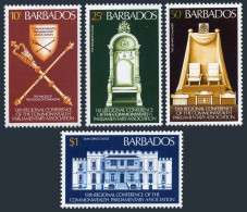 Barbados 459-462,MNH.Mi 426-429. Commonwealth Parliamentary Association,1977. - Barbades (1966-...)