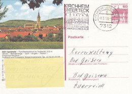 Deutschland. Bildpostkarte 6991 IGERSHEIM, Wertstempel 60 Pfg. Burgen Und Schlösser, Serie "p" - Bildpostkarten - Gebraucht