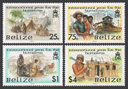 Belize 878-881,MNH.Michel 969-972. Year Of Shelter For The Homeless IYSH-1987. - Belize (1973-...)