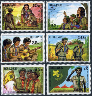 Belize 638-643, MNH. Mi 646-651. Scouting, 75th Ann.1982. Camp Fire,Bird,Hiking, - Belize (1973-...)