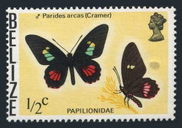Belize 345a Wmk 373, MNH. Michel 330Y. Butterflies 1975: Parides Arcas - Cramer. - Belize (1973-...)