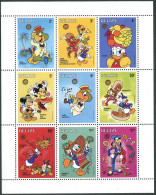 Belize 851 Sheet,852,MNH.Michel 934-942,Bl.88. Christmas 1986.Walt Disney. - Belice (1973-...)