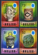 Belize 741-744,lightly Hinged. Michel 775-778. Mayan Artifacts,1 984. - Belice (1973-...)