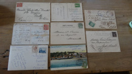 TURKIYE - TURQUIE Lot De Timbres Sur Cartes Postale  ................ 19220 - Andere & Zonder Classificatie