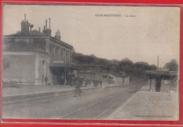 Carte Postale 27. Glos-Montfort  La Gare  Très Beau Plan - Other & Unclassified