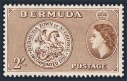 Bermuda 158, MNH. Michel 143. QE II 1955. Arms Of St George. - Bermuda