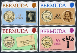 Bermuda 389-392,lightly Hinged.Michel 378-381. Sir Rowland Hill,Penny Post,1979. - Bermuda