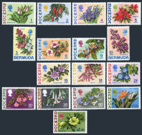 Bermuda 255-271, MNH. Michel 244-260. Flowers 1970. - Bermudas