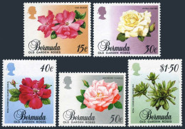 Bermuda 536-540, MNH. Michel 525-529. Old Garden Roses, 1988. - Bermudas