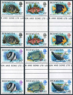 Bermuda 371,372,374-377 Gutter,MNH.Michel 360-361,363-366. Marine Life 1979. - Bermuda