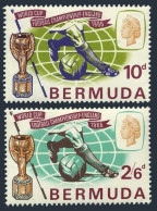 Bermuda 205-206, MNH. Michel 194-195. World Soccer Cup England-1966. - Bermudes