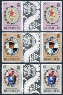 Bermuda 412-414 Gutter, MNH. Michel 401-403, Charles - Diana Wedding, 1981. - Bermudas