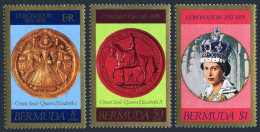 Bermuda 360-362,MNH.Mi 349-351. QE II Coronation,25th Ann.1978.Royal Seals,Horse - Bermudes