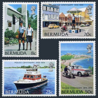 Bermuda 385-388,MNH.Michel 374-377. Bermuda Police-100,1979.Traffic,Water Patrol - Bermudas