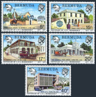 Bermuda 350-354,MNH.Michel 339-243. UPU Membership-100,1977.Stockdale House,P.O. - Bermuda