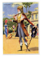 INCROYABLE  COSTUME DIRECTOIRE   CHROMO  PUB DEJEUNER PAINSADOZ ET FLAN LUMINOR - ETS M LARIVE LIBOS 47 - Autres & Non Classés