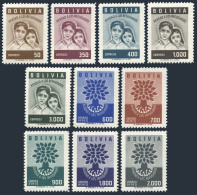 Bolivia 418-422,C212-C216, Hinged. Mi 606-615. World Refugee Year WRY-1960. Oak. - Bolivie