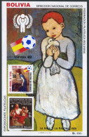 Bolivia 677/629 Sheet,MNH. Mi Bl.132. Year Of Child IYC-1979. Soccer Spain-1982. - Bolivia