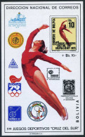 Bolivia 640a,MNH.Michel Bl.90. Southern Cross Sports Games,1979.Gymnast,Olympic. - Bolivie