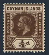 Cayman 32, MNH. Michel 32. King George V, 1912. - Cayman (Isole)