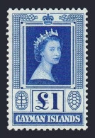 Cayman 149,lightly Hinged.Michel 150. Queen Elizabeth II And Turtle,1953.  - Cayman (Isole)