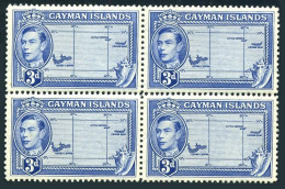 Cayman 115 Block/4,MNH.Michel 109. King George VI.Map,Shells. - Cayman (Isole)