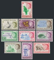 Cayman 153-162, MNH. Mi 154-163. QE II. Cayman Parrot, Catboat,Orchid,Map,Turtle - Iles Caïmans