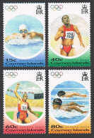 Cayman 912-915,MNH. Olympics Athens-2004.Swimmer,Runner,Long Jumper,Swimmers. - Cayman (Isole)