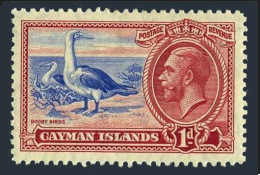 Cayman 87, Lightly Hinged. Michel 88. King George V, 1935. Red-footed Boobies. - Cayman Islands