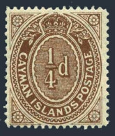Cayman 31, Lightly Hinged. Michel 31. Numeral 1908. - Cayman (Isole)