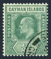 Cayman 21,used.Michel 21. King Edward VII,1907. - Iles Caïmans