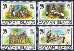 Cayman 490-493, Lightly Hinged. Mi 494-497. Scouting Year 1982. Boating Skills. - Iles Caïmans