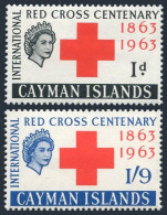 Cayman 169-170, MNH. Michel 170-171. Red Cross Centenary, 1963. - Cayman (Isole)