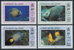 Cayman 618-621,MNH.Michel 632-635. Angelfish 1990. - Iles Caïmans