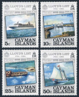 Cayman 522-525, MNH. Michel 526-529. Lloyd's List 1984. Ships. - Kaaiman Eilanden