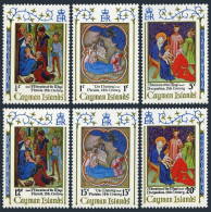 Cayman 291-296, 296a, MNH. Mi 291-295,Bl.1. Christmas 1971. Paintings 14-15 Cent - Cayman Islands