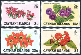 Cayman 478-481, MNH. Mi 482-485. Flowers: 1981. Wild Amaryllis, Cordia, Glory. - Kaaiman Eilanden