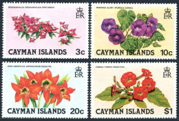 Cayman 478-481, MNH. Mi 482-485. Flowers: 1981. Wild Amaryllis, Cordia, Glory. - Caimán (Islas)