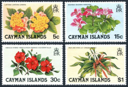 Cayman 448-451, MNH. Mi 452-455. Flowers 1980. Lantana, Bauhinia, Hibiscus,Lily. - Kaaiman Eilanden