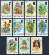 Cayman 452-462, MNH. Mi 456-466. Marine Life 1980. Birds,Fish,Flowers,Arms,QE II - Cayman (Isole)