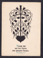 Verlak Dich Auf Den Herrn Von Ganzem Herzen / Postcard Not Circulated, 2 Scans - Silhouette - Scissor-type