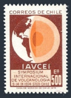 Chile 453, MNH. Michel . Volcanology Congress, 1974. Map. - Cile
