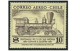 Chile C172, MNH. Michel 494. South American Railroad, Centenary In 1951. 1954 - Chili