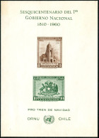 Chile C220D Sheet, MNH. National Government,150th Ann. Arm, Natl. Memorial, 1964 - Chili