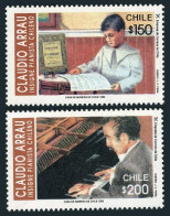 Chile 1027-1028, MNH. Michel 1532-1533. Claudio Arrau, Pianist. 1992. - Chile