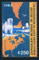 Chile 865, MNH. Michel 1317. PHILEXPO-1989. Penguins, Bird, Seals, White Bear. - Cile