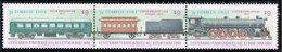 Chile 666 Ac Strip, MNH. Michel 1033-1035. State Railways Centenary, 1984. - Chili